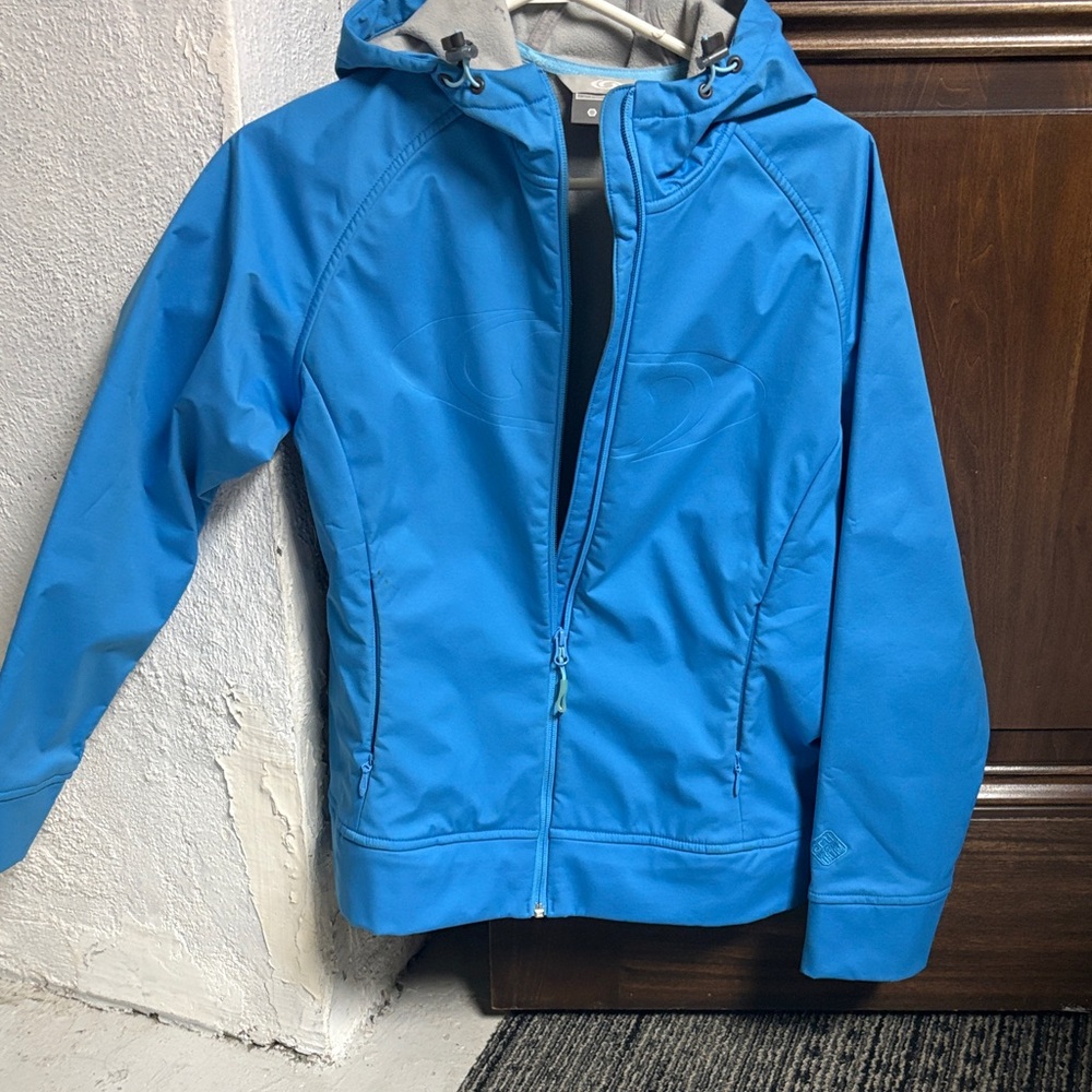 Salomon Vibrant Blue Kids Raincoat